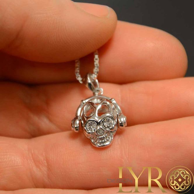 Hovedbilde Funky Skull - Sølvanheng