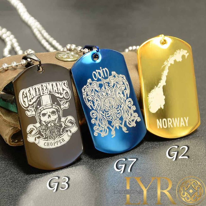  Dogtag med valgfritt motiv