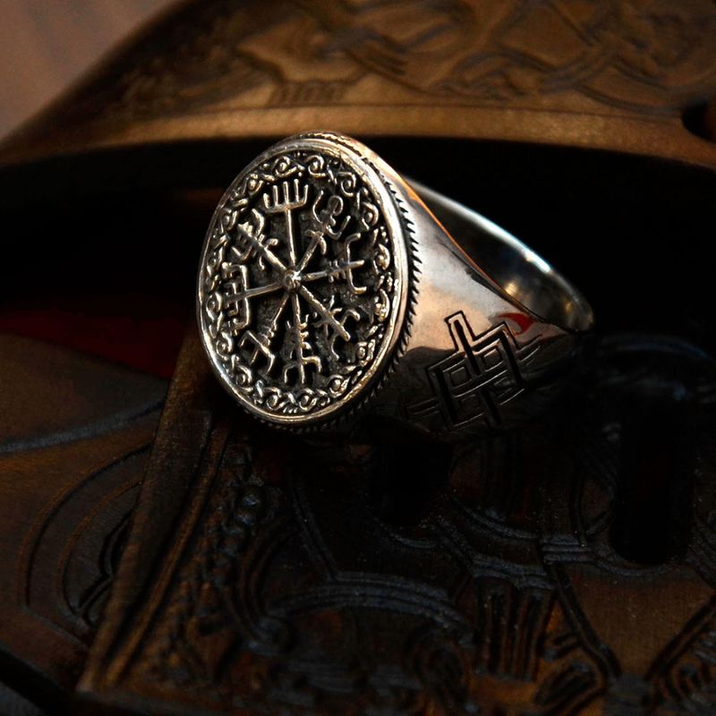 Vegvisir - Sølvring