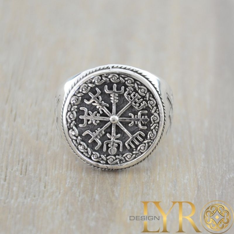 Vegvisir - Sølvring