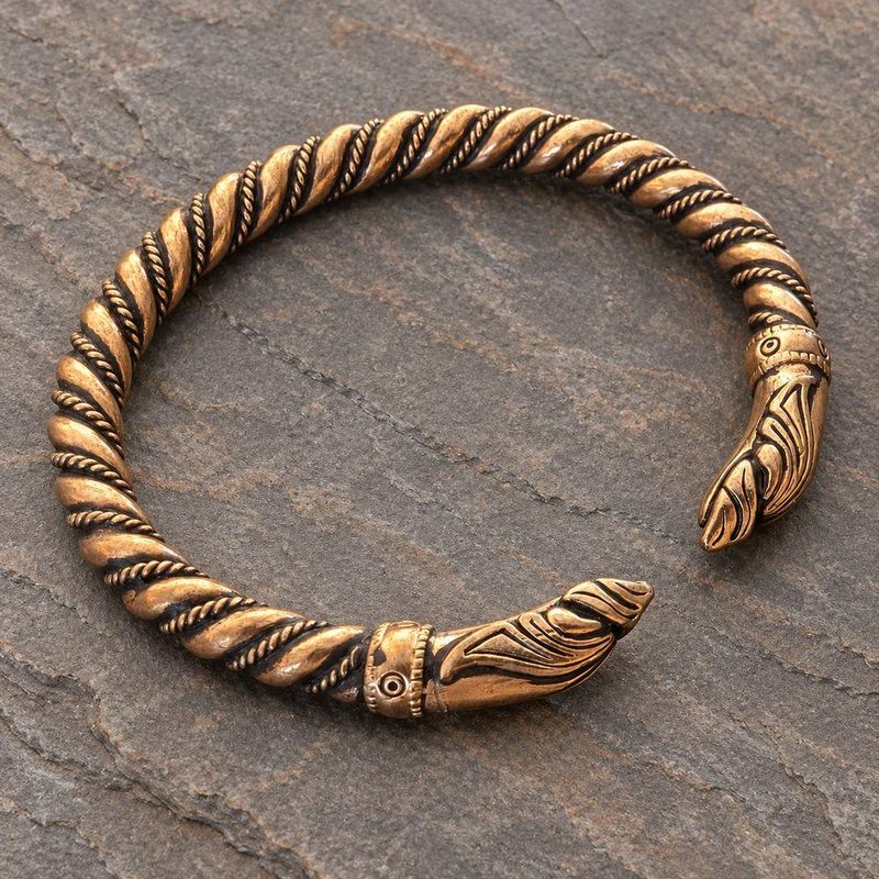 Vikingarmring Ravnehoder - Bronse